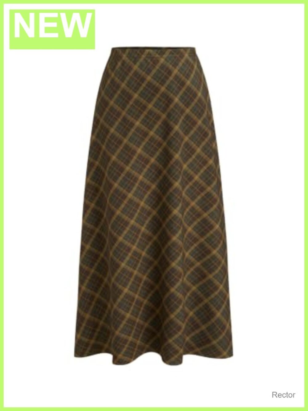 Plaid Maxi Skirt A-Line Pleated Gingham High Rise Formal Casual